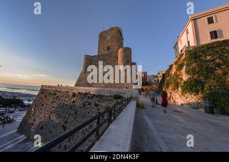 Veduta del Castello Svevo di Termoli (italia) Foto Stock