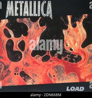 Metallica Load 2LP  - Vintage Vinyl Record Cover Stock Photo