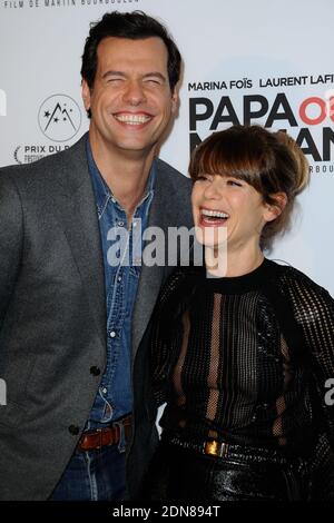 Laurent Lafitte e Marina Fois partecipano alla prima di Papa ou Maman a Parigi, Francia, il 26 gennaio 2015. Foto di Aurore Marechal/ABACAPRESS.COM Foto Stock