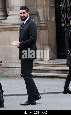 Il francese Nikola Karabatic esce il 3 febbraio 2015 dalla celebrazione Handball, campione del mondo della squadra francese Tittle 2015 al Palais de l'Elysee di Parigi. Due giorni fa la Francia ha vinto il 24° Campionato Mondiale di Pallamano maschile ed è diventata la prima squadra nella storia del pallamano a vincere cinque campionati mondiali quando ha battuto i finalisti a sorpresa Qatar 25-22. La Francia è ora campione mondiale, europeo e olimpico, sottolineando il loro attuale predominio dello sport. Foto Alain Apaydin/ABACAPRESS.COM Foto Stock