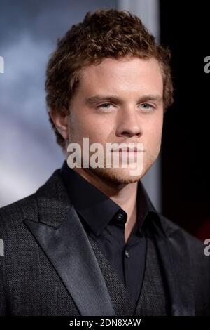 Jonny Weston partecipa alla prima di Paramount Pictures Project Almanac al TCL Chinese Theatre di Los Angeles, CA, USA, il 27 gennaio 2015. Foto di Lionel Hahn/ABACAPRESS.COM Foto Stock