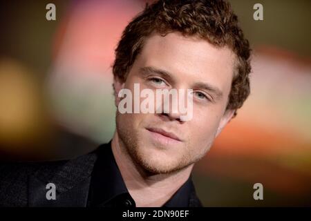 Jonny Weston partecipa alla prima di Paramount Pictures Project Almanac al TCL Chinese Theatre di Los Angeles, CA, USA, il 27 gennaio 2015. Foto di Lionel Hahn/ABACAPRESS.COM Foto Stock