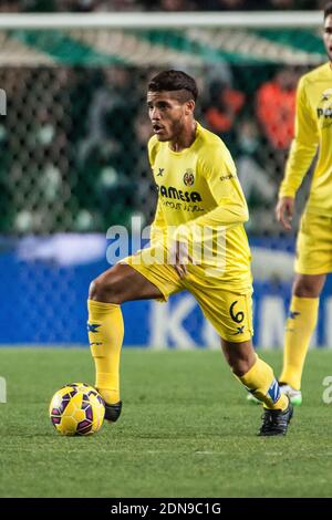 Jonathan Dos SantosVillarreal durante la partita di calcio della lega spagnola, Elche FC vs Villarreal CFat lo stadio Martinez Valero di Elche, in Spagna, il 3 gennaio 2015. Foto di Giuliano Bevilacqua/ABACAPRESS.COM Foto Stock