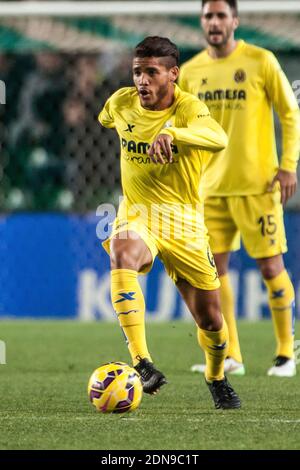 Jonathan Dos SantosVillarreal durante la partita di calcio della lega spagnola, Elche FC vs Villarreal CFat lo stadio Martinez Valero di Elche, in Spagna, il 3 gennaio 2015. Foto di Giuliano Bevilacqua/ABACAPRESS.COM Foto Stock