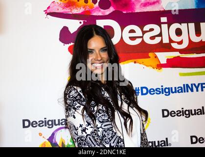 Adriana Lima attends Desigual show during Mercedes-Benz Fashion Week Fall 2015 at The Theatre at Lincoln Center in New York City, NY, USA, on February 12, 2015. Photo by Richard Davis/ABACAPRESS.COM Stock Photo