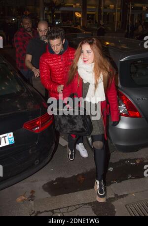 CANDELARIA MOLFESE , RUGGERO PASQUARELLI - LA TROUPE DE LA SERIE 'VIOLETTA' UN HOTEL FIGLIO A PARIGI. Foto di Nasser Berzane/ABACAPRESS.COM Foto Stock
