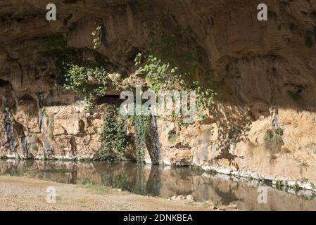 Un'immagine delle incredibili immagini di Barranco de la Hoz Seca, Spagna Foto Stock