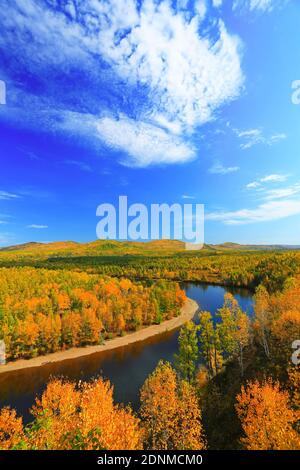 Il grande torrente xingan fiume Lin Fengjing Foto Stock