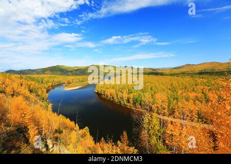 Il grande torrente xingan fiume Lin Fengjing Foto Stock