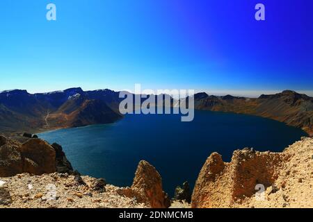 Changbaishan tianchi Foto Stock