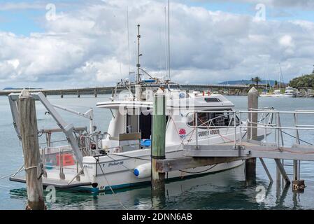 RV Bombora è un 2009 australiano costruito 11,8 m Stebercraft, monoscafo in fibra di vetro nave di indagine costiera di proprietà del NSW Office of Environment and Heritage Foto Stock
