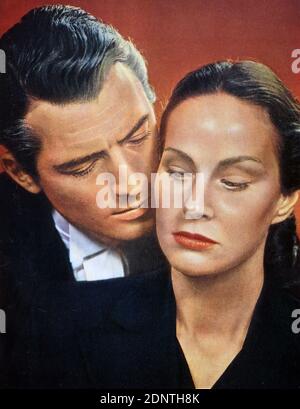 Film di Gregory Peck (1916-2003) e Alida Valli (1921-2006) di Alfred Hitchcock 'il caso di Paradine'. Foto Stock