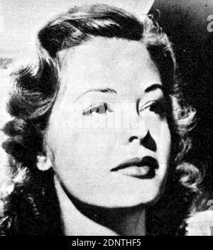 Fotografia di Jane Greer (1924-2001) un film americano e attrice televisiva. Foto Stock