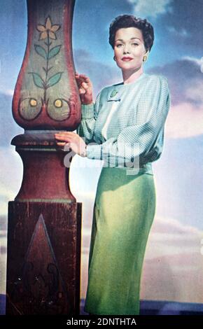 Film di Jane Wyman (1917-2007) da 'Magic Town'. Foto Stock