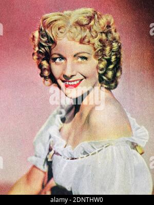 Fotografia di Margaret Lockwood (1916-1990) un'attrice inglese. Foto Stock