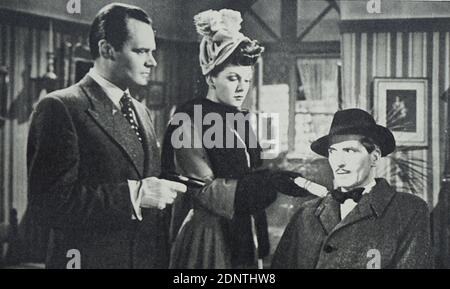 Film Still from 'Sleping Car to Trieste' con Jean Kent, Albert Lieven, Paul Dupuis e Finlay Currie. Foto Stock