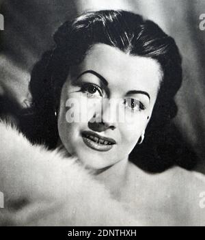 Fotografia di Margaret Lockwood (1916-1990) un'attrice inglese. Foto Stock
