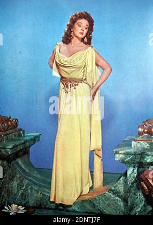 Fotografia di Susan Hayward (1917-1975) un'attrice e modella americana. Foto Stock