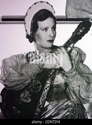 Fotografia di Binnie Barnes (1903-1998) un'attrice inglese. Foto Stock