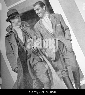 Fotografia di Robert Montgomery (1904-1981) e Clark Gable (1901-1960). Foto Stock