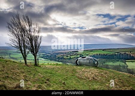 Il pod Panopticon Atom su Wycollor Moor. Foto Stock