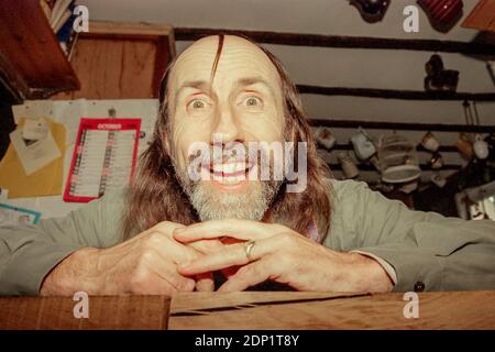 Ex pop star Arthur Brown, a casa di Lewes Foto Stock