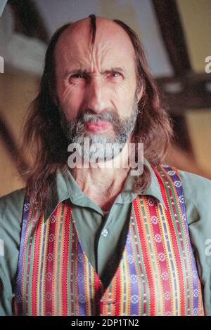 Ex pop star Arthur Brown, a casa di Lewes Foto Stock