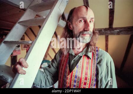 Ex pop star Arthur Brown, a casa di Lewes Foto Stock