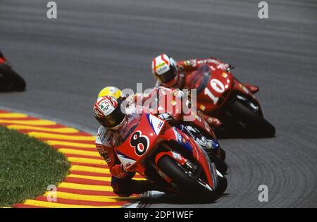 Alex Criville (SP), Honda 500, GP 1994, circuito del Mugello Foto Stock