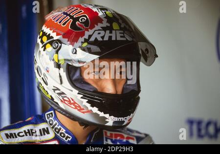 Nobuatsu Aoki (JPN, Honda 500, Francia moto GP 1997, le Castellet Foto Stock