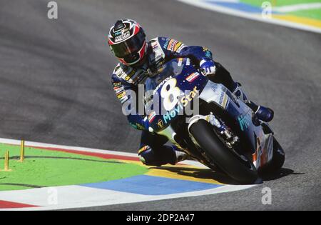Carlos Checa,(SP), Honda 500, Francia moto GP 1997, le Castellet Foto Stock