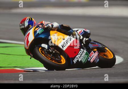 Tadayuki Okada (JPN), Honda 500, Francia moto GP 1997 le Castellet Foto Stock