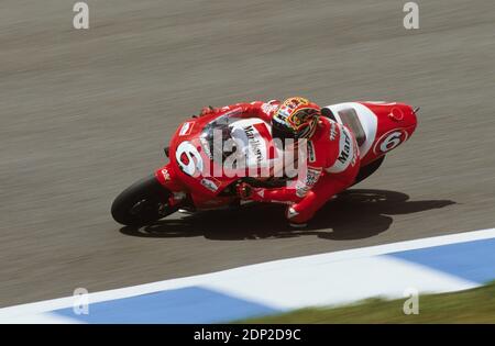Max Biaggi (ITA), Honda 500, GP di Spagna 1998, Jerez Foto Stock