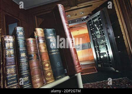 La biblioteca e la volta della biblioteca di Shakespeare Folger in Washington DC fotografia di Dennis Brack bb 75 Foto Stock