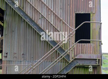 Miniera di Groverake abbandonata, Rookhope a Weardale, Co. Durham. Foto Stock