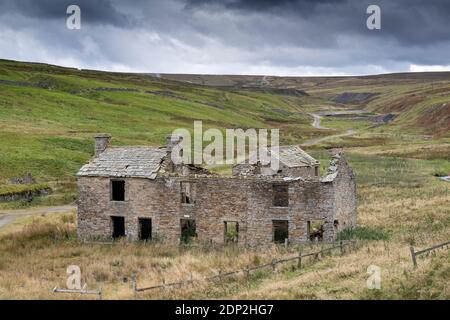 Miniera di Groverake abbandonata, Rookhope a Weardale, Co. Durham. Foto Stock