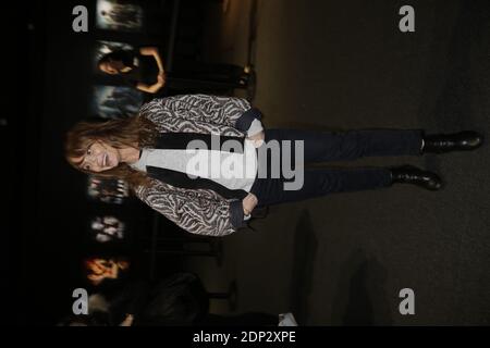 Axelle Laffont arriva all'anteprima della mostra di Harry Potter che si è tenuta a la Cite Du Cinema a Saint Denis, vicino a Parigi, Francia, il 2 aprile 2015. Foto di Jerome Domine/ABACAPRESS.COM Foto Stock