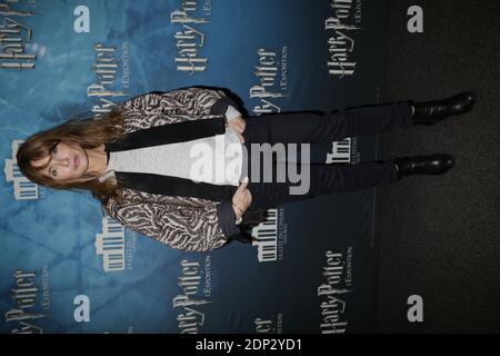 Axelle Laffont arriva all'anteprima della mostra di Harry Potter che si è tenuta a la Cite Du Cinema a Saint Denis, vicino a Parigi, Francia, il 2 aprile 2015. Foto di Jerome Domine/ABACAPRESS.COM Foto Stock