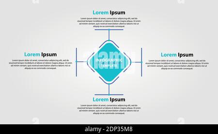 Simple Infographic template. Vector Infographic design with 5 options or steps. Infographics design for business concept. Stock Vector