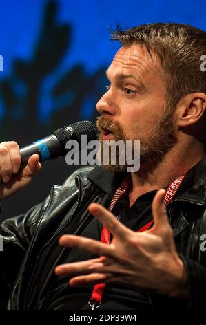L'attore STATUNITENSE Michael Shanks incontra i fan durante il Toulouse Game Show di Tolosa, Francia, il 5 aprile 2015. Foto di Bernard-Marie/ABACAPRESS;COM Foto Stock