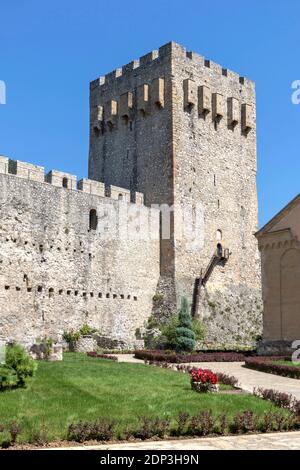 Edifici medievali presso il monastero di Manasija, Sumadija e la Serbia occidentale Foto Stock