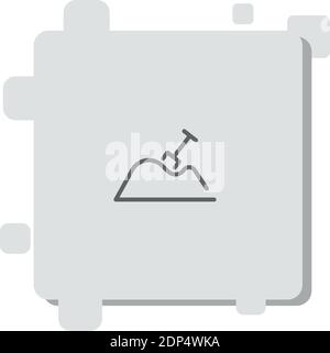 icona sand vector semplice illustrazione vettoriale moderna Illustrazione Vettoriale