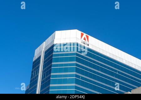 Adobe firma sull'ufficio di Adobe Systems Canada a Ottawa, Ontario Foto Stock