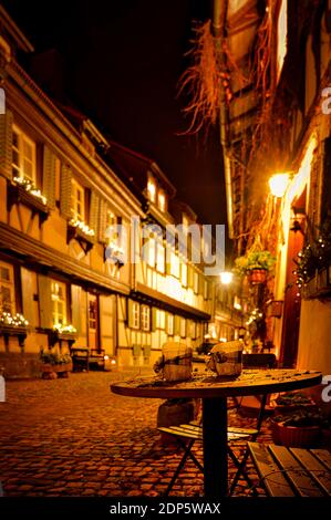 Foggy Winter Chritsma a Gengenbach Germania Foto Stock