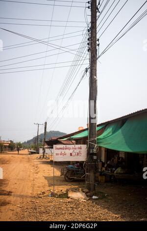 LAOS - AMBIENTE - 4000 Ritratto DELL'ISOLA del territorio delle 4000 isole (si Phan Don), nell'estremo sud del Laos, dove si trova la famosa diga di Don Sahong Foto Stock