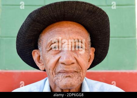 Anziano, Trinidad , Cuba Foto Stock