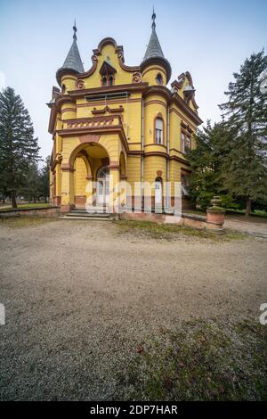 Castello Pallavicini a Mundos, Ungheria Foto Stock