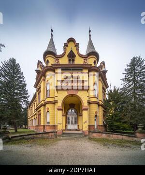 Castello Pallavicini a Mundos, Ungheria Foto Stock