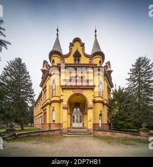 Castello Pallavicini a Mundos, Ungheria Foto Stock