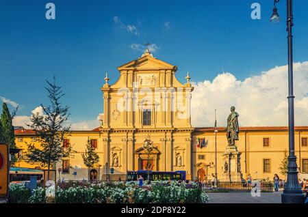 Firenze, 15 settembre 2018: Complesso religioso San Marco nel centro storico di Firenze con Basilica di San Marco Chiesa di San Marco, conv Foto Stock